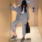 Zip Hoodie / Tank Top / Harem Pants