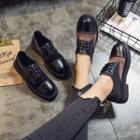 Paneled Lace-up Shoes