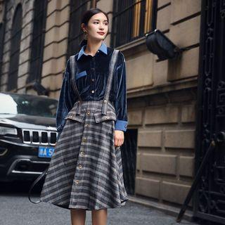 Stripe Spaghetti Strap Midi Dress