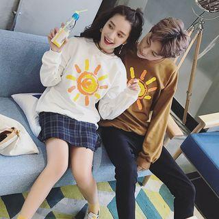 Couple Matching Sun Print Sweatshirt