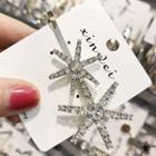 Rhinestone Snowflake Hair Pin As Shown In Figure - One Size
