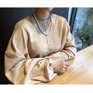 Extra Long-sleeve Oversized Pullover