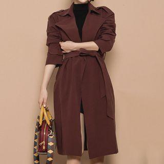 Tie Waist Trench Coat