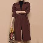Tie Waist Trench Coat
