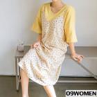 Tall Size Sleeveless Dot Pattern Long Dress