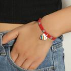 Rainbow Heart Pendant Bracelet