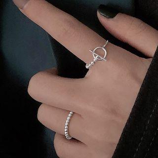 Geometric Ring 1pc - Silver - One Size