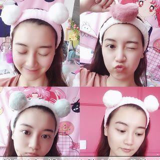 Pompom Face Washing Headband