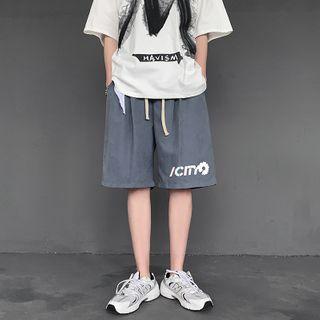 Print High-waist Shorts