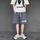 Print High-waist Shorts