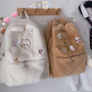 Bear Fluffy Backpack