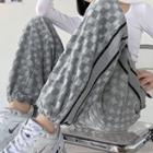 Checkered Drawstring Harem Pants (various Designs)