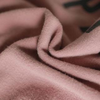 3/4-sleeve Printed Napped T-shirt