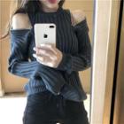 Double Zip Ribbed Sweater