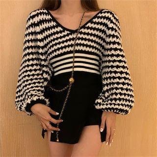 Patterned Knit Top / Skort