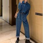 Denim Shirt Jumpsuit
