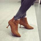 Heeled Pointed Ankle Boots