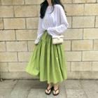 Plain Sleeveless Dress Green - One Size