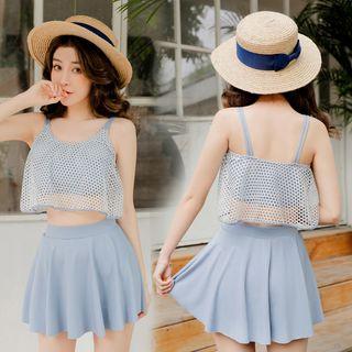 Set: Mesh Swim Top + Skirt