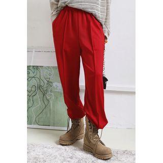 Couple Vivid Pintuck Jogger Pants