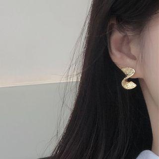 Geometric Stud Earring 1 Pair - Gold - One Size