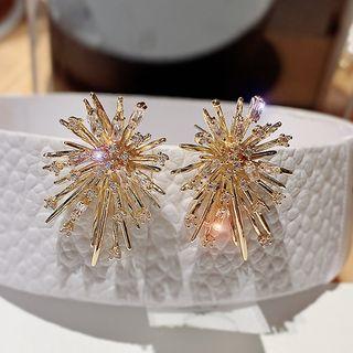 Rhinestone Firework Earring 1 Pair - Fireworks - One Size