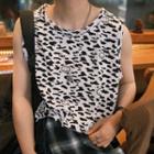 Cow Print Tank Top