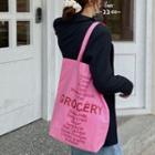 Lettering Tote Bag Rose Pink - One Size