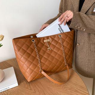 Deer Chain-accent Tote Bag