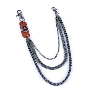 Peace Layered Waist Chain Khaki - One Size