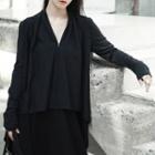 Asymmetric High-low Zip Jacket