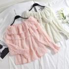 Fringed Ruffled Blouse