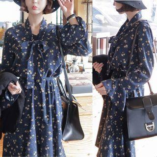Floral Corduroy Dress