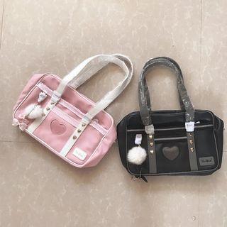 Heart Applique Tote Bag