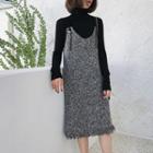 Midi Spaghetti Strap Knit Dress