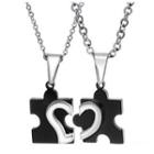 Couple Matching Puzzle Piece Necklace