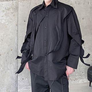 Long Sleeve Strap Detail Shirt