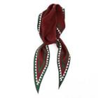 Print Light Scarf Wine Red - One Size