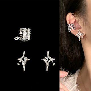 Star Stud Earring / Ear Cuff / Set