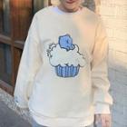 Muffin Embroidery Sweatshirt