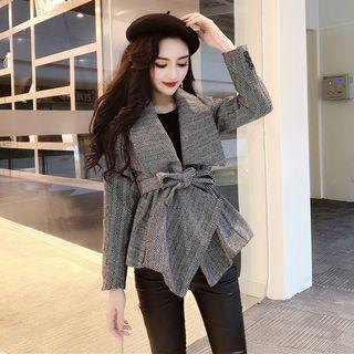 Tie Waist Blazer / Skinny Pants