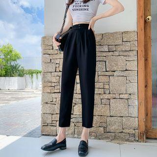 High-waist Straight Leg Cropped Dress Pants