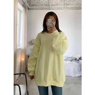 Tall Size Raglan-shoulder Over-fit Sweatshirt