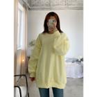 Tall Size Raglan-shoulder Over-fit Sweatshirt