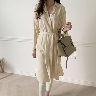 Plain Shirtdress & Sash