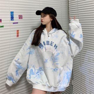 Printed Tie Dye Hoodie