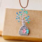 Birdcage Pendant Necklace
