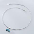 925 Sterling Silver Mermaid Tail Anklet 925 Sterling Silver Anklet - One Size