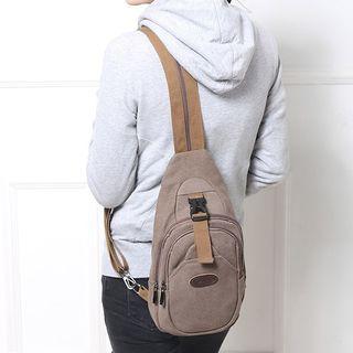 Applique Canvas Sling Bag