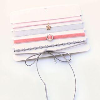 Set: Lace / Fabric Choker (assorted Designs)
